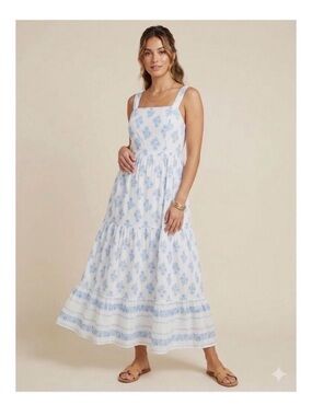 Haute Hippie White and Blue Sundress